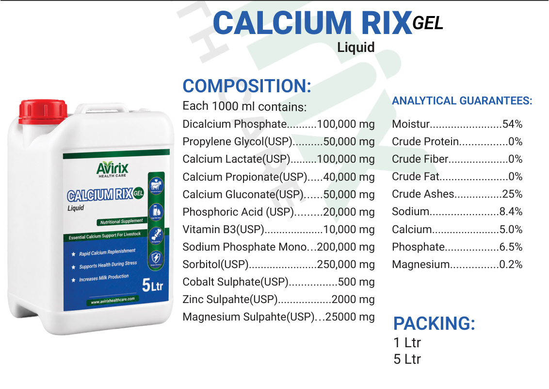 CALCIUM RIX product information sheet