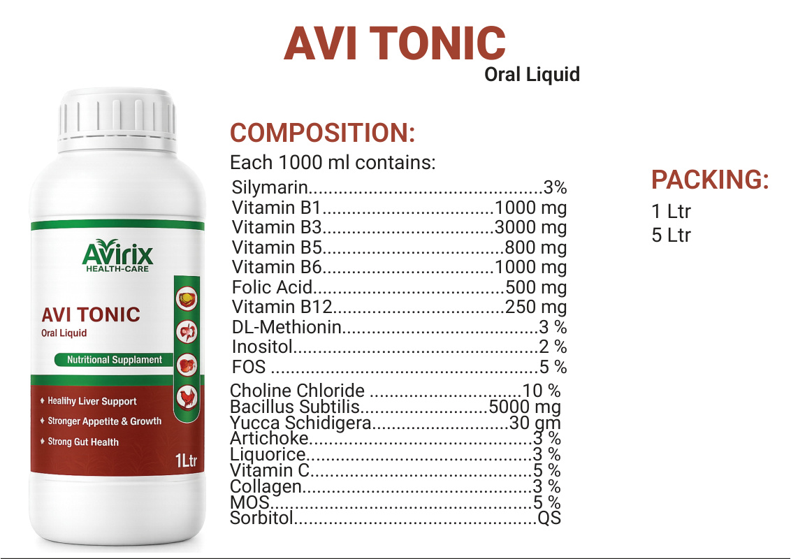 AVI TONIC product information sheet